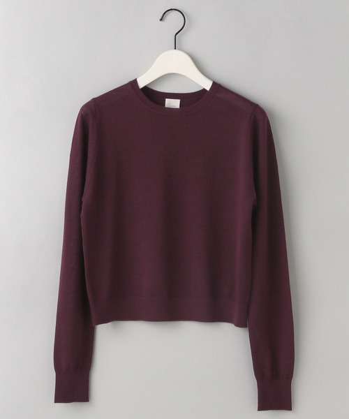 e/rm(イーアールエム)の「【e/rm】MERINO WOOL /プルオーバー(ニット/セーター・レディース・ブラウン/ライトベージュ・FREE)」の1枚目の写真