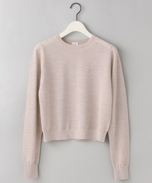e/rm(イーアールエム)の「【e/rm】MERINO WOOL /プルオーバー(ニット/セーター・レディース・ブラウン/ライトベージュ・FREE)」の2枚目の写真