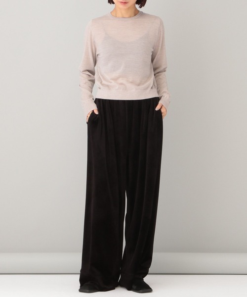 e/rm(イーアールエム)の「【e/rm】MERINO WOOL /プルオーバー(ニット/セーター・レディース・ブラウン/ライトベージュ・FREE)」の3枚目の写真