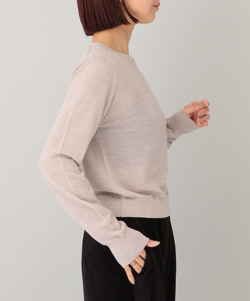 e/rm(イーアールエム)の「【e/rm】MERINO WOOL /プルオーバー(ニット/セーター・レディース・ブラウン/ライトベージュ・FREE)」の8枚目の写真