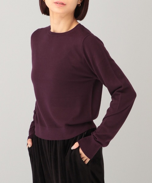 e/rm(イーアールエム)の「【e/rm】MERINO WOOL /プルオーバー(ニット/セーター・レディース・ブラウン/ライトベージュ・FREE)」の9枚目の写真
