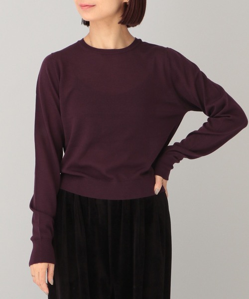 e/rm(イーアールエム)の「【e/rm】MERINO WOOL /プルオーバー(ニット/セーター・レディース・ブラウン/ライトベージュ・FREE)」の12枚目の写真