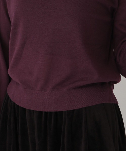 e/rm(イーアールエム)の「【e/rm】MERINO WOOL /プルオーバー(ニット/セーター・レディース・ブラウン/ライトベージュ・FREE)」の18枚目の写真