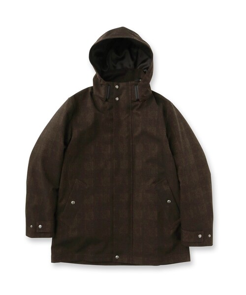 セール】【3WAY】ジャカード グレンチェック ダウンライナー ブルゾン