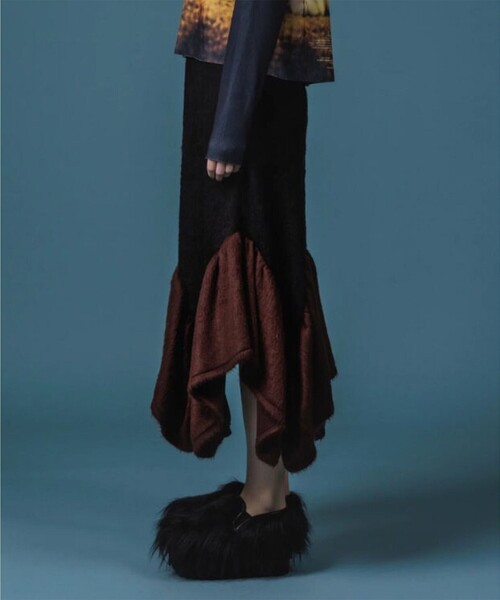 NON TOKYO/ノントーキョー】FUR SLIP ON/ファースリッポン/サボ
