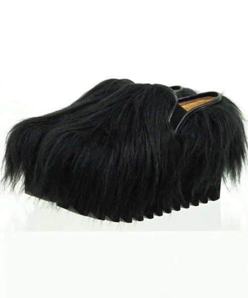 NON TOKYO/ノントーキョー】FUR SLIP ON/ファースリッポン/サボ
