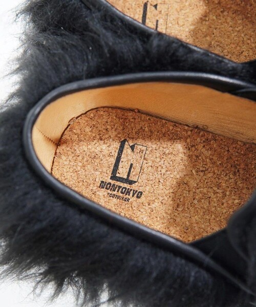 NON TOKYO(ノントーキョー)の「【NON TOKYO/ノントーキョー】FUR SLIP ON/ファースリッポン/サボ(スリッポン・レディース・ブラック/グリーン/ミント・S/M)」の12枚目の写真