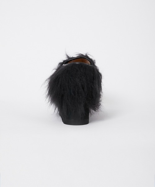NON TOKYO/ノントーキョー】FUR SLIP ON/ファースリッポン/サボ