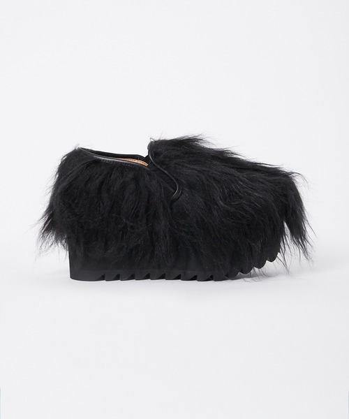 NON TOKYO/ノントーキョー】FUR SLIP ON/ファースリッポン/サボ