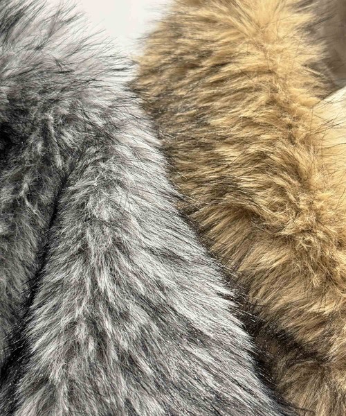 PICCIN（ピッチン）の「フェイクファーストール（ストール/ショール・レディース・グレー/ベージュ・FREE）」の11枚目の写真