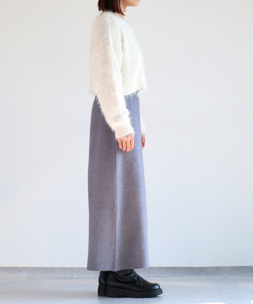 cepo（セポ）の「ニットナロースカート（スカート・レディース・ブラック/ロイヤルブルー/チャコール・M）」の19枚目の写真