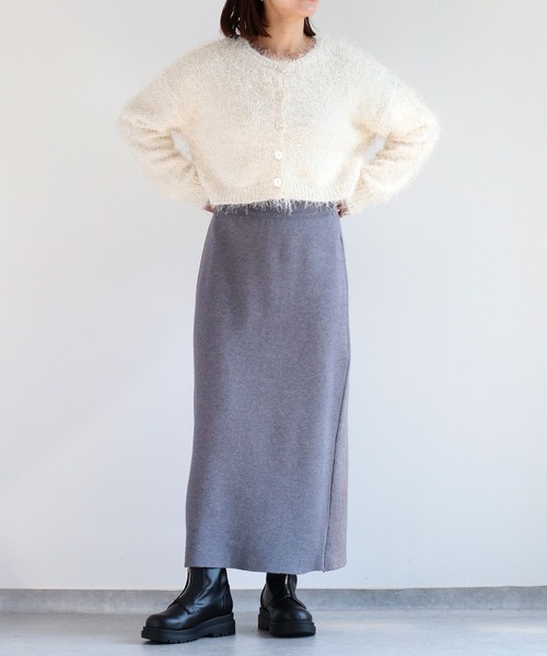 cepo（セポ）の「ニットナロースカート（スカート・レディース・ブラック/ロイヤルブルー/チャコール・M）」の22枚目の写真