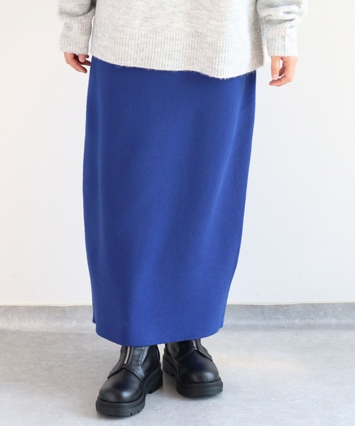 cepo（セポ）の「ニットナロースカート（スカート・レディース・ブラック/ロイヤルブルー/チャコール・M）」の17枚目の写真