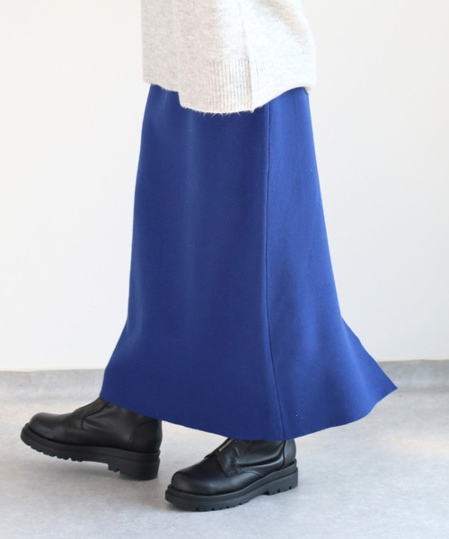 cepo（セポ）の「ニットナロースカート（スカート・レディース・ブラック/ロイヤルブルー/チャコール・M）」の13枚目の写真