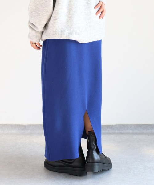 cepo（セポ）の「ニットナロースカート（スカート・レディース・ブラック/ロイヤルブルー/チャコール・M）」の14枚目の写真