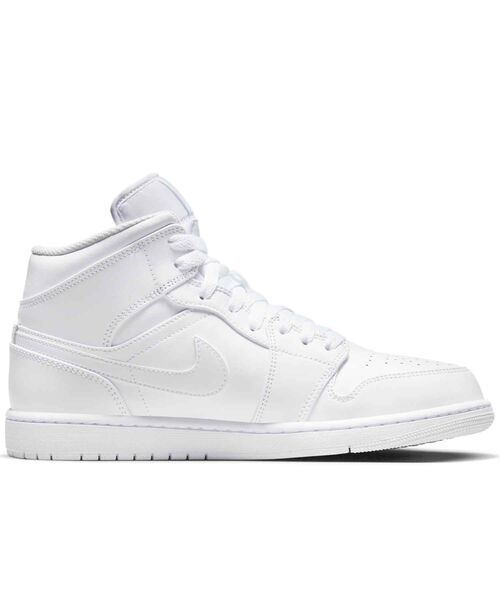 JORDAN BRAND(ジョーダンブランド)の「エア ジョーダン 1 MID シューズ / Air Jordan 1 Mid Shoes 554724-136 White(スニーカー・メンズ・ホワイト系6・25/25.5/26/26.5/27/27.5/28/28.5/29/29.5/30)」の3枚目の写真