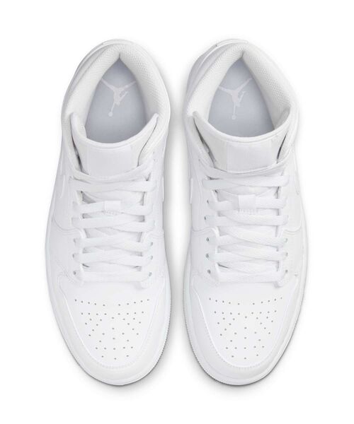 JORDAN BRAND(ジョーダンブランド)の「エア ジョーダン 1 MID シューズ / Air Jordan 1 Mid Shoes 554724-136 White(スニーカー・メンズ・ホワイト系6・25/25.5/26/26.5/27/27.5/28/28.5/29/29.5/30)」の4枚目の写真