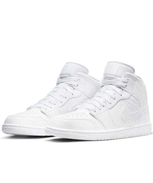 JORDAN BRAND(ジョーダンブランド)の「エア ジョーダン 1 MID シューズ / Air Jordan 1 Mid Shoes 554724-136 White(スニーカー・メンズ・ホワイト系6・25/25.5/26/26.5/27/27.5/28/28.5/29/29.5/30)」の5枚目の写真