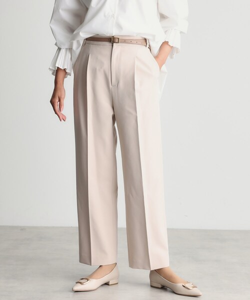 THE SHOP TK （ザ ショップ ティーケー ）の「【汚れ防止/シワになりにくい/セレモニー/通勤】ダブルクロスワイドパンツ/洗える/サスティナブル（その他パンツ・レディース・ベージュ/ネイビー/ブラック・11/12/13/14）」の13枚目の写真