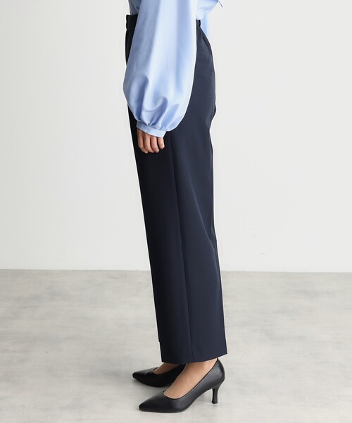 THE SHOP TK （ザ ショップ ティーケー ）の「【汚れ防止/シワになりにくい/セレモニー/通勤】ダブルクロスワイドパンツ/洗える/サスティナブル（その他パンツ・レディース・ベージュ/ネイビー/ブラック・11/12/13/14）」の21枚目の写真