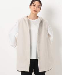 Gabardine K.T | やわらかメルトン フードジレ(ベスト)