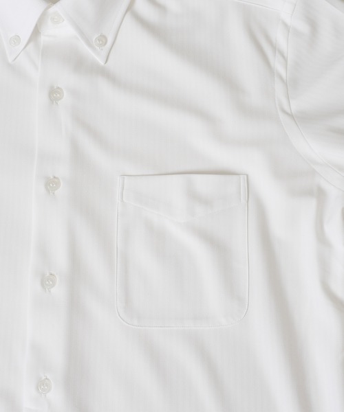 TETE HOMME(テットオム)の「ドライノンアイロンボタンダウンドレスシャツ / 半袖ビジネスシャツ(ビジネスシャツ・メンズ・ブルー/グレー/ホワイト系2/ホワイト系1・X-LARGE/LARGE/MEDIUM/SMALL)」の12枚目の写真