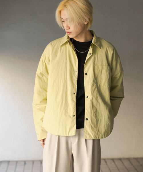 SENSE OF PLACE by URBAN RESEARCH(センスオブプレイスバイアーバンリサーチ)の「パデッドルーズシャツ(シャツ/ブラウス・メンズ・ベージュ/ライトブルー/ブラック/ライトブラウン・MEDIUM/LARGE)」の6枚目の写真