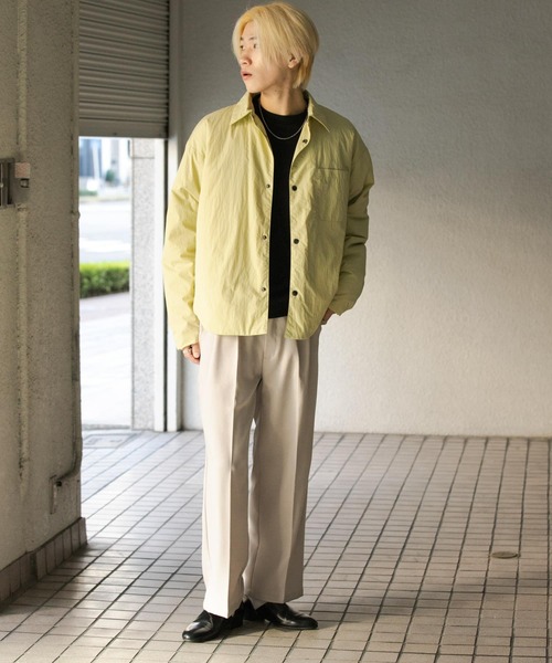 SENSE OF PLACE by URBAN RESEARCH(センスオブプレイスバイアーバンリサーチ)の「パデッドルーズシャツ(シャツ/ブラウス・メンズ・ベージュ/ライトブルー/ブラック/ライトブラウン・MEDIUM/LARGE)」の8枚目の写真