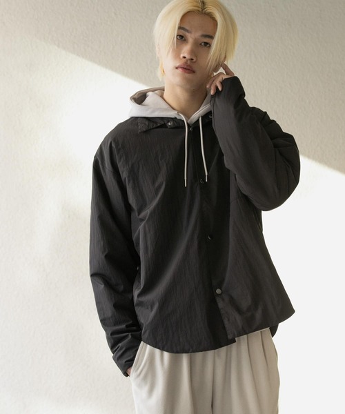 SENSE OF PLACE by URBAN RESEARCH(センスオブプレイスバイアーバンリサーチ)の「パデッドルーズシャツ(シャツ/ブラウス・メンズ・ベージュ/ライトブルー/ブラック/ライトブラウン・MEDIUM/LARGE)」の17枚目の写真