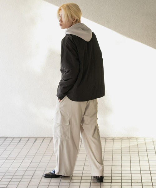 SENSE OF PLACE by URBAN RESEARCH(センスオブプレイスバイアーバンリサーチ)の「パデッドルーズシャツ(シャツ/ブラウス・メンズ・ベージュ/ライトブルー/ブラック/ライトブラウン・MEDIUM/LARGE)」の22枚目の写真