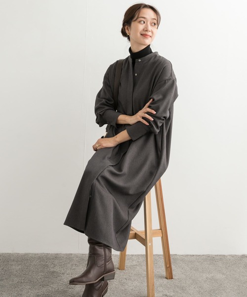 【セール】ウールライクツイルシャツワンピース（ワンピース）｜URBAN RESEARCH DOORS（アーバンリサーチドアーズ） 6,930円