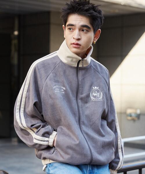 WEGO/【25年春夏新作】フェイクスウェードライントラックジャケット（ジャージ）｜WEGO（ウィゴー）