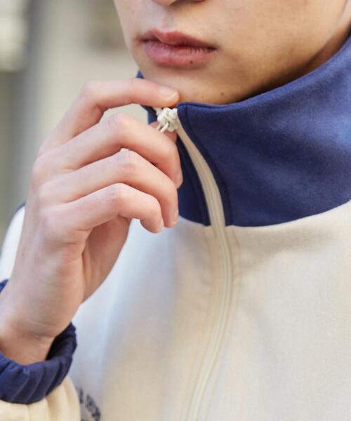 WEGO（ウィゴー）の「WEGO/フェイクスウェードライントラックジャケット（ジャージ・メンズ・チャコールグレー/アイボリー・MEDIUM/LARGE）」の7枚目の写真