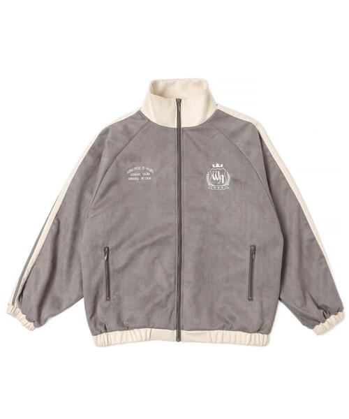 WEGO（ウィゴー）の「WEGO/フェイクスウェードライントラックジャケット（ジャージ・メンズ・チャコールグレー/アイボリー・MEDIUM/LARGE）」の20枚目の写真