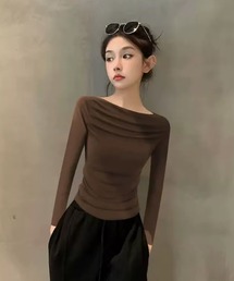Chick | Off Shoulder Gather Tops / オフショルダーギャザートップス(Tシャツ/カットソー)