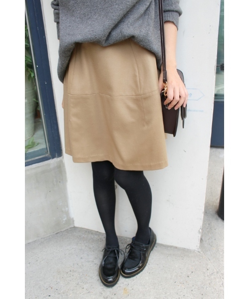 SLOBE IENA(スローブイエナ)の「ハイカウントフラノキリカエスカート◆(スカート・レディース・スカイブルー/キャメル・38/36/40)」の1枚目の写真