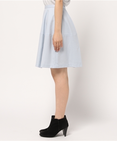 SLOBE IENA(スローブイエナ)の「ハイカウントフラノキリカエスカート◆(スカート・レディース・スカイブルー/キャメル・38/36/40)」の4枚目の写真