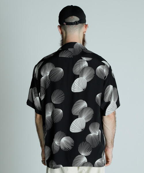 schott（ショット）の「Schott/ショット/×PJ/×パイナップルジュース/RAYON SHIRT SHELL/レーヨンシャツ シェル（シャツ/ブラウス・メンズ・ブラック・M/L/XL/2XL）」の21枚目の写真