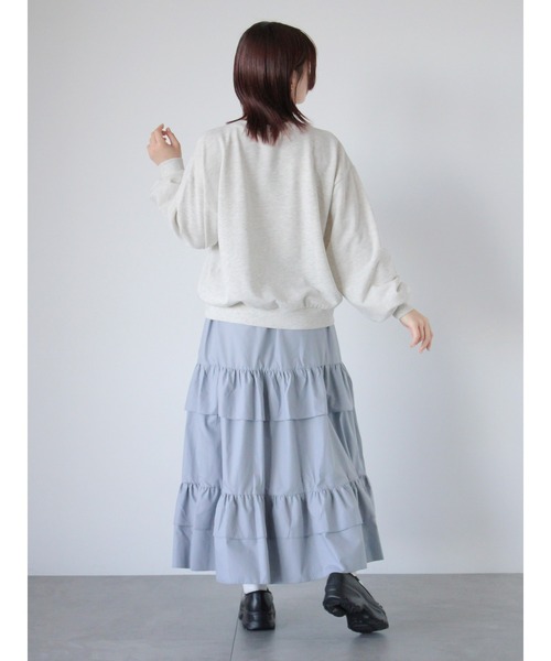 ehka sopo(エヘカソポ)の「ドッグプリントスウェット(Tシャツ/カットソー・レディース・グレー/ピンク/イエロー・F)」の15枚目の写真