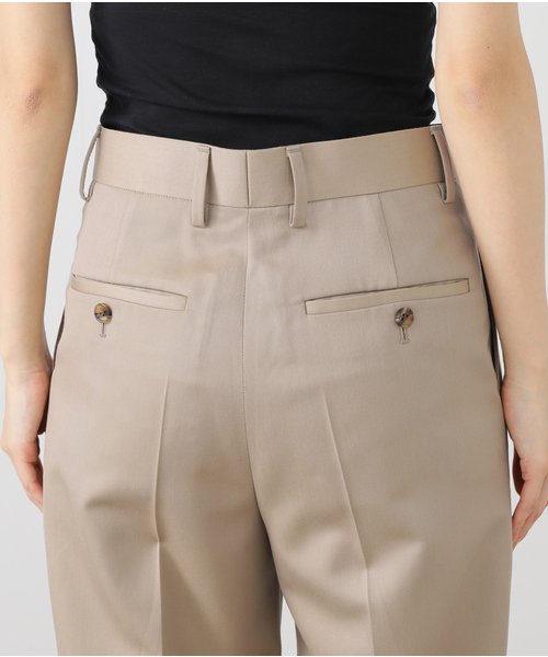 Deuxieme Classe クロップドパンツ 茶 0204124M0015 MUSE de Deuxieme classe（ミューズデドゥーズィエムクラス）の