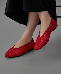 REMME（レメ）の「【REMME】MESH＆SHEEP LEATHER メッシュフラットシューズ ZH-6410-ME（パンプス）」