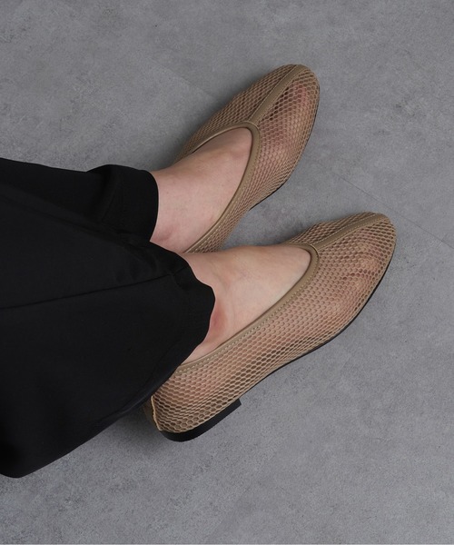 REMME(レメ)の「【REMME】MESH&SHEEP LEATHER メッシュフラットシューズ ZH-6410-ME(パンプス・レディース・ベージュ/ブラック・39/38/37/36)」の12枚目の写真