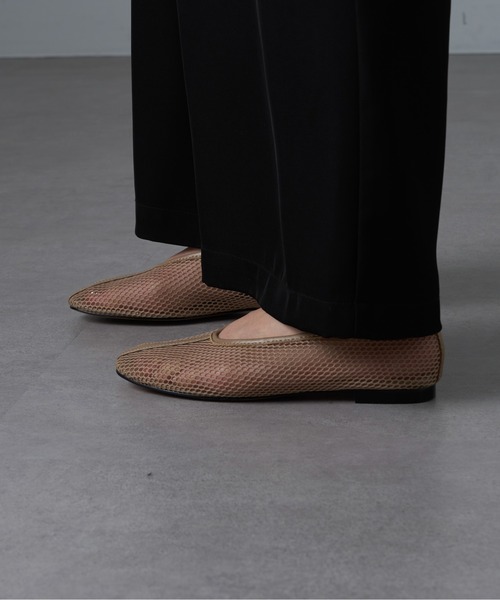 REMME(レメ)の「【REMME】MESH&SHEEP LEATHER メッシュフラットシューズ ZH-6410-ME(パンプス・レディース・ベージュ/ブラック・39/38/37/36)」の10枚目の写真