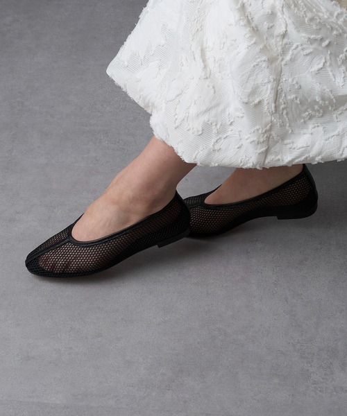 REMME(レメ)の「【REMME】MESH&SHEEP LEATHER メッシュフラットシューズ ZH-6410-ME(パンプス・レディース・ベージュ/ブラック・39/38/37/36)」の22枚目の写真