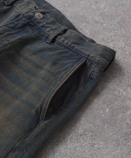 CIYOT(シヨウト)の「【CIYOT】ヴィンテージ加工カーブワイドデニムパンツ(デニムパンツ・メンズ・インディゴブルー/ブラック系/ブラック/ブルー系・S/M/L)」の10枚目の写真