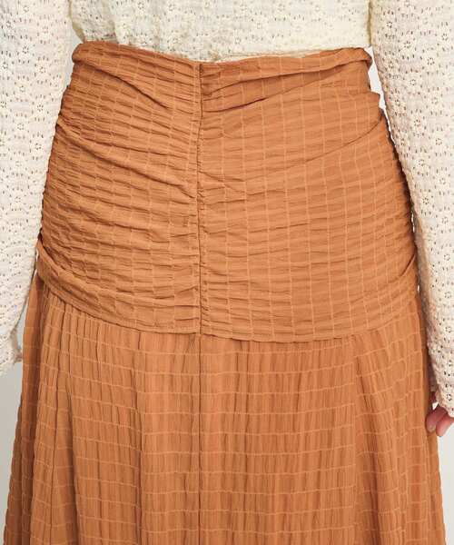 CRAFT STANDARD BOUTIQUE（クラフトスタンダードブティック）の「ツイストベルトフレアスカート　◆（スカート・レディース・オレンジ/ブラック/ブルー・FREE）」の9枚目の写真