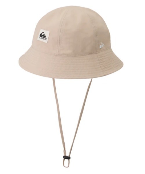 Quiksilver(クイックシルバー)の「WR UV SURFTRIP BUCKE /クイックシルバーロゴサファリハット(帽子)(ハット・メンズ・ブラック/ベージュ・FREE)」の1枚目の写真
