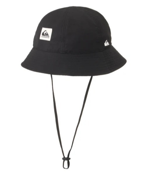 Quiksilver(クイックシルバー)の「WR UV SURFTRIP BUCKE /クイックシルバーロゴサファリハット(帽子)(ハット・メンズ・ブラック/ベージュ・FREE)」の2枚目の写真