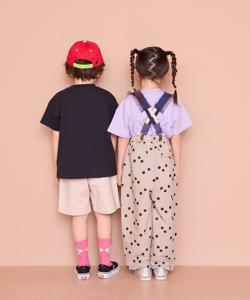 WILD THINGS（ワイルドシングス）の「【WILD THINGS】別注プリントTee（Tシャツ/カットソー・キッズ・ラベンダー/ブラック/キナリ・140/130/120/110/100/90/150）」の13枚目の写真