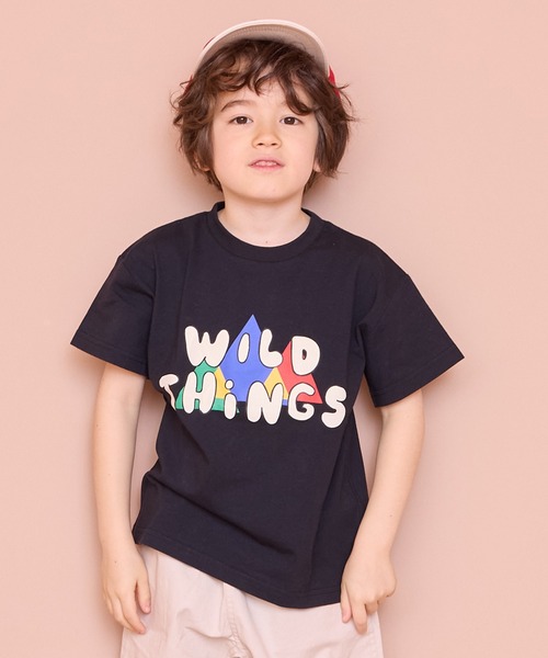 WILD THINGS（ワイルドシングス）の「【WILD THINGS】別注プリントTee（Tシャツ/カットソー・キッズ・ラベンダー/ブラック/キナリ・140/130/120/110/100/90/150）」の10枚目の写真